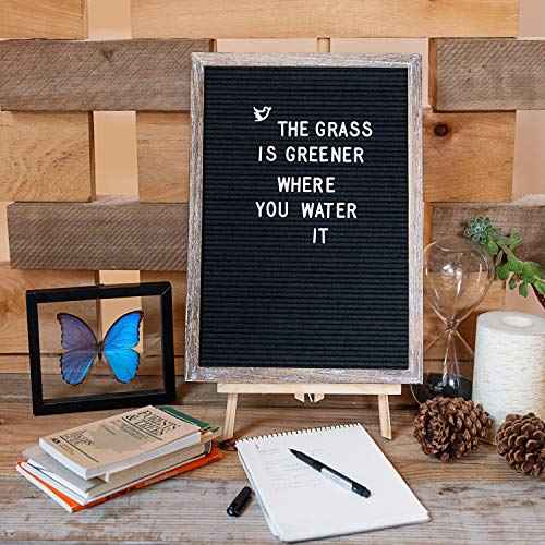 Felt Letterboard with Letters and Numbers 12x17 Inch, First Day of School Board, Word Message Board Classroom Decor, Baby Announcement Board Letters, Rustic Home Decor