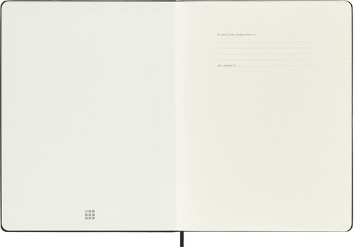 Moleskine Classic Notebook, Hard Cover, XL (7.5" x 9.5") Ruled/Lined, Black, 192 Pages