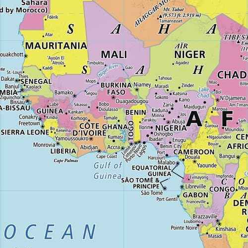 MapSherpa: World Wall Map - Large - 48 x 32 inches - Front Lamination