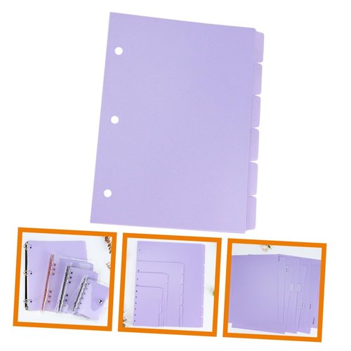 Gatuida 8pcs Aesthetic Binder Dividers Page Markers for Organizing Notebooks Journal and Reports Daily Use Tabs Soft for