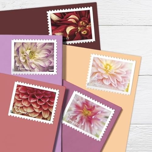 Dahlias 2025 (Book of 20) First-Class Mail Forever Postage Stamps