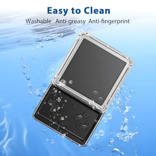YAJOJO Clear Case Cover for RG Rotate Retro Handheld Console + 2 Screen Protectors