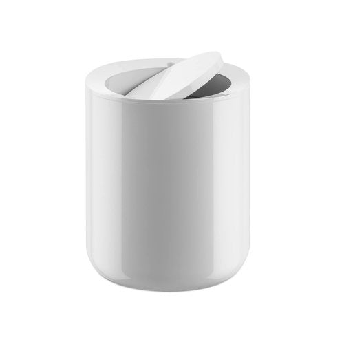 Alessi Birillo Bathroom Waste Aleesi PL10 W Birillo Bathroom Waste, White