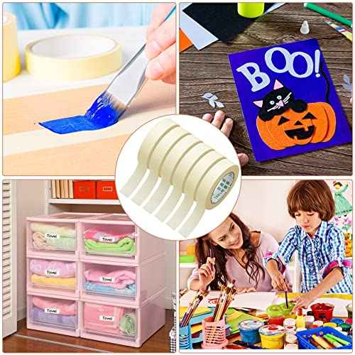 Masking Tape Bulk General Purpose Masking Painting Tape 55 Yards for Painting Home Office School Stationery Arts Crafts Basic Use, Easy Removal(30 Rolls,0.8 Inch)