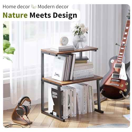 3-Tier Desktop Printer Stand, Universal Size Printer Shelf Organizer with Wide Platform, Heavy-Duty Multi-Purpose Office Desk Shelves for Home Office Organization