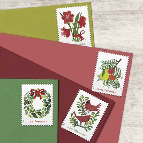Holiday Cheer 2025 (1 Book, 20 Stamps) First-Class Mail Forever Postage Stamps