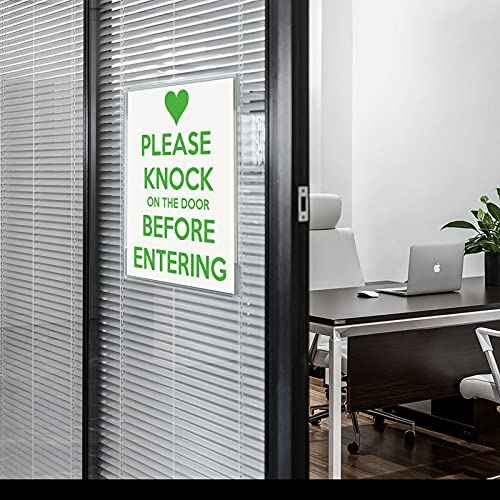 Dingelex Acrylic 8.5x11 Horizontal Sign Holder, Clear Plastic Wall Mount, 12 Pack, No Drilling, Landscape