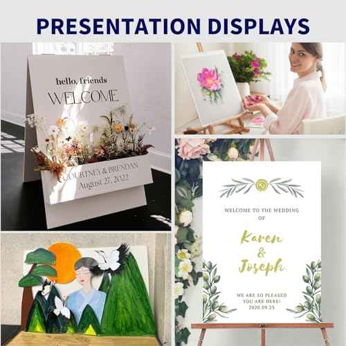 White Foam Boards 8" x 10"- 10 Pack -Double Sided Foam Core Board Signboard for Presentations School Office Rigid Polystyrene Styrofoam Foam Sheet,Foam Board for Crafts - 3/16" Thick (5mm)