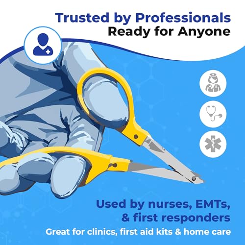 EliteMed Premium Sterile Staple Removal Kit – Includes Remover, PVP & Alcohol Pads, Gauze