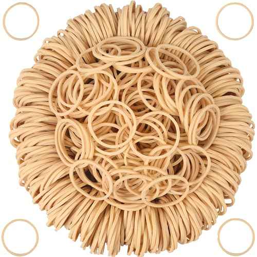 Rubber Bands Size #10 Beige 600 pcs Elastic Rubber Bands for Office Supplies money Trapped flowers