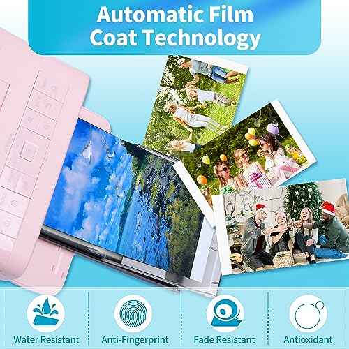 Wonfoucs 4-Pack Compatible Ink Cartridge Replace for Canon Selphy KP-108IN KP108 Color Ink Cassette 4x6 Inch for Selphy CP1500 CP1200 CP1300 CP910 CP900 Printer (Without Paper)