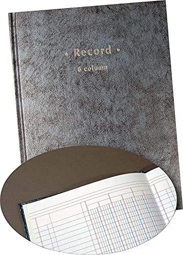 Staples 80-Page Quad-Ruled Columnar Ledger Book 7 1/4 x 9 1/2, Acid-Free