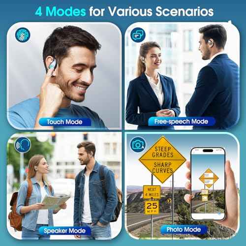 AI Translation Earbuds Real Time, 2025 New 6-in-1 Instant Language Translator Earbuds with Chat-AI, 144 Languages & 11 Offline, Voice & Video Call for Travel Business Learning