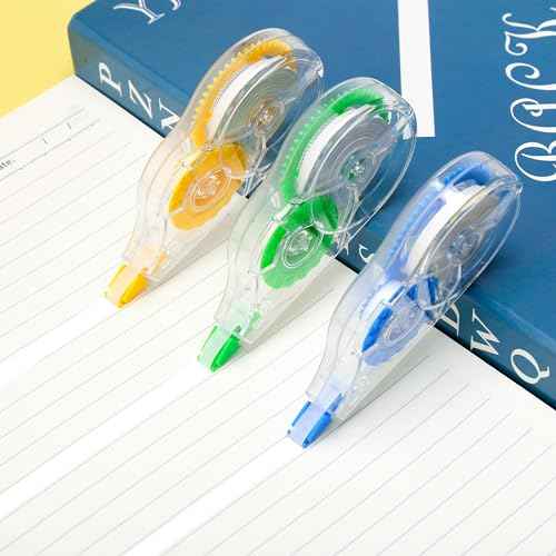 White Correction Tape, 12 Pack, 39.37 Feet Correction Tape for School And Office, writing supplies and correction supplies