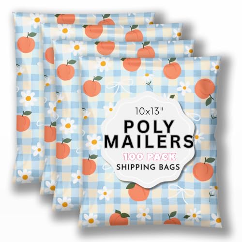 Picksie Mailers Peachy Picnic 10x13 Polymailers for Clothing & Soft Goods