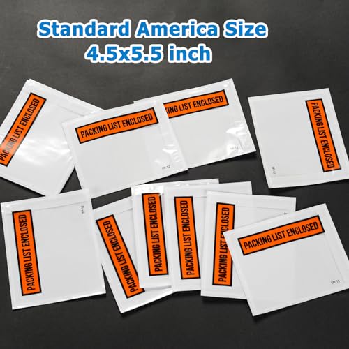 COMUNI 4.5x5.5 Inch Packing List Envelopes Self-Seal Shipping Pouches 1000 pcs
