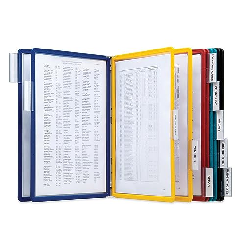 Durable VARIO Wall-Mounted Reference System - 10 Panels, Assorted Colors, Wall System / 10-Panel