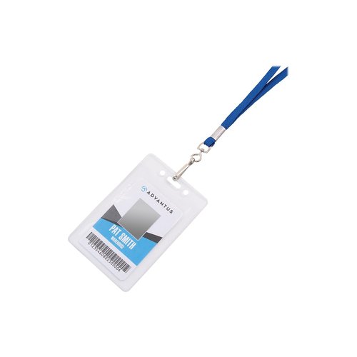 Advantus Deluxe Lanyard with J-Hook, Blue, 100/Box (97129)