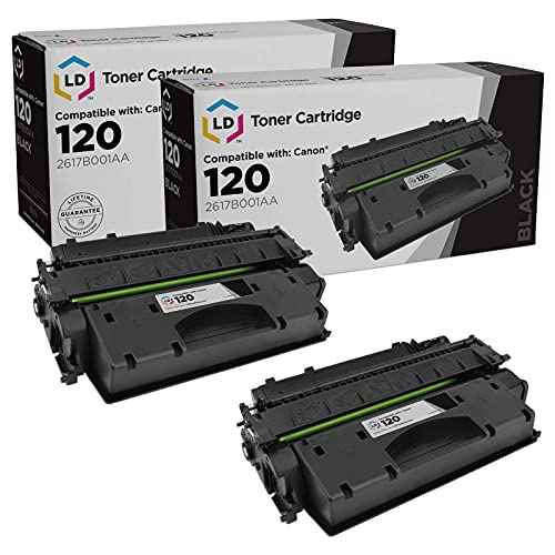 LD Products Compatible Toner Cartridge Replacement for Canon 120 2617B001AA (Black, 2-Pack) for use in ImageClass: D1120, D1150, D1170, D1180, D1320, D1350 & D1370