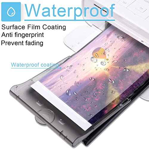 Markdomain Compatible Selphy CP1300 Ink and Paper, KP-108IN 4x6 Inch Photo Paper Glossy for Selphy CP1500 CP1300 CP1200 CP1000 CP910 Printers, 108 Sheets Photo Paper and 3 Color Ink Cartridges