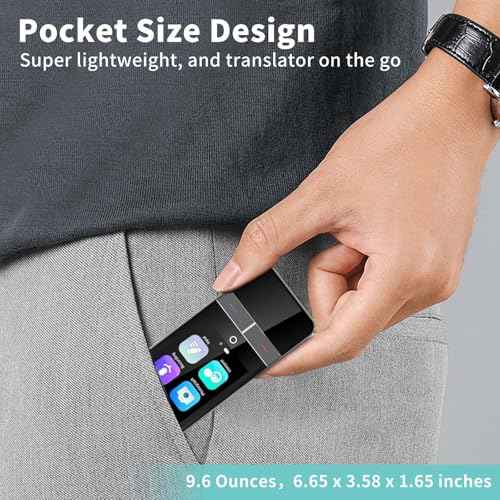 Language Translator Device, Instant Translation No WiFi Needed, Two Way Real-Time Voice Translation, Accurate Offline Recording, Photo Translation for Travel, Business, and Study (F6)