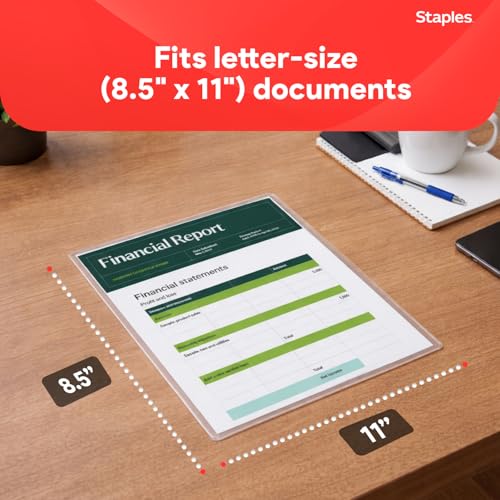 Staples 5 Mil Letter Size Thermal Laminating Pouches - 100 Pack