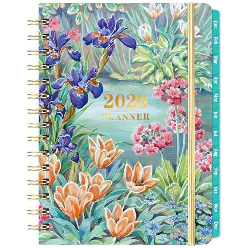2026 Planner - 2026 Planner Weekly and Monthly, JAN 2026 - DEC 2026, Weekly And Monthly Planner 2026 with 12-Month Tabs, 6.3" x 8.4", Planner/Calendar 2026 with Hardcover, Back Pocket,Twin-Wire Binding, Thick Papers, Beautiful Flowers
