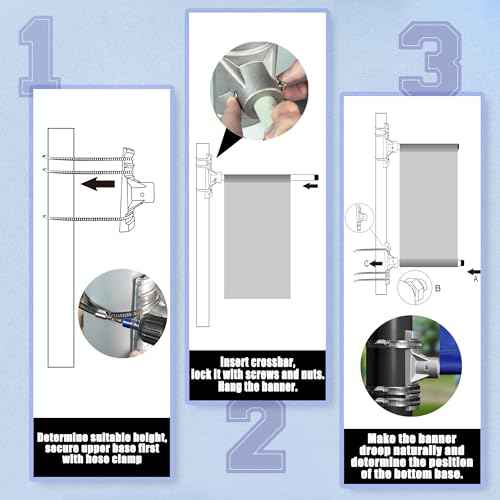Anley Street Light Pole Banner Mounting Bracket Kit for 30" Wide Banners - Outdoor Weather Proof Support - Quick Installation Perfect for Promoting Events, Business, Advertisement
