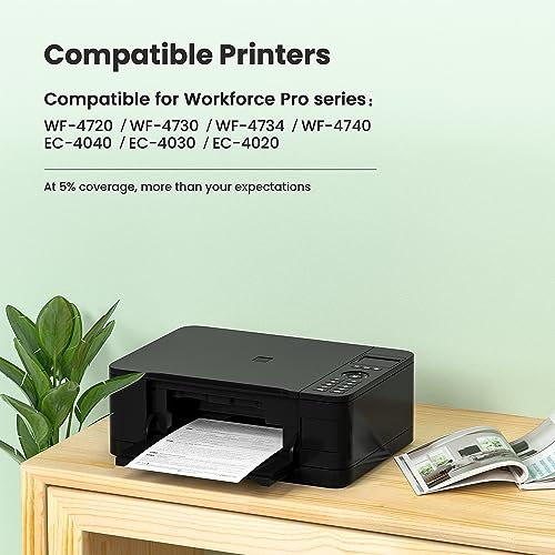802XL Ink Cartridges Combo Pack Remanufactured for Epson 802 Ink cartridges 802 XL T802 T802XL for Epson Workforce Pro WF-4740 WF-4730 WF-4720 WF-4734 EC-4020 EC-4030 (Black, Cyan, Yellow, Magenta)