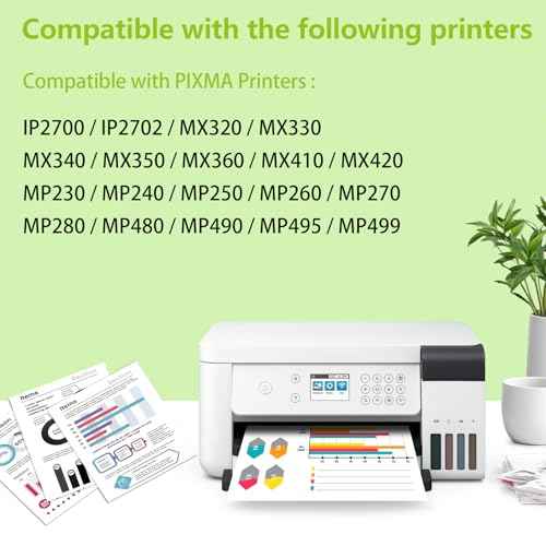 GREENCYCLE 2 Pack 210XL CL211XL Black and Color Combo Pack PG-210XL CL-211XL PG210XL CL211XL Remanufactured Ink Cartridge Replacement for Canon PIXMA MP490 MP480 MP495 MP499 (1 Black, 1 Tri-Color)