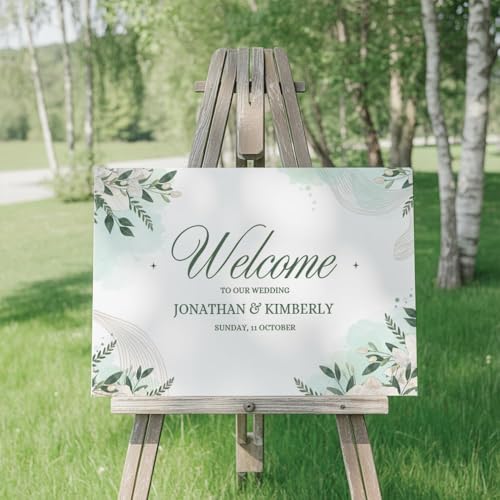 24x36 Inch Custom Corrugated Plastic Sign - Personalized Coroplast Event Poster Board for Weddings, Baby Showers & More