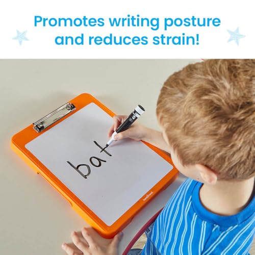 hand2mind Rainbow Writing Slant Boards Set of 6, A4 & 8.5x11, Ages 4+