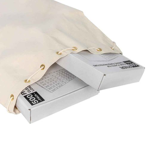 BankSupplies Heavy Duty 14oz Canvas 23Wx26H Post Office Mail Carrier Storage Bag W/Pull Rope