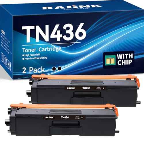 Compatible Toner Cartridge Replacement for Brother TN436 TN433 TN431 TN436BK Compatible for Brother HL-L8260CDW HL-L8360CDW MFC-L8610CDW MFC-L8690CDW MFC-L8900CDW MFCL9570CDW Printer (2-Pack)