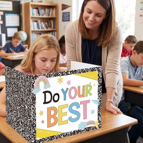 Desk Testing Dividers - 24 Pack Privacy Boards for Classroom, 3-Sided 11.8 x 15.35 x 11.8 in