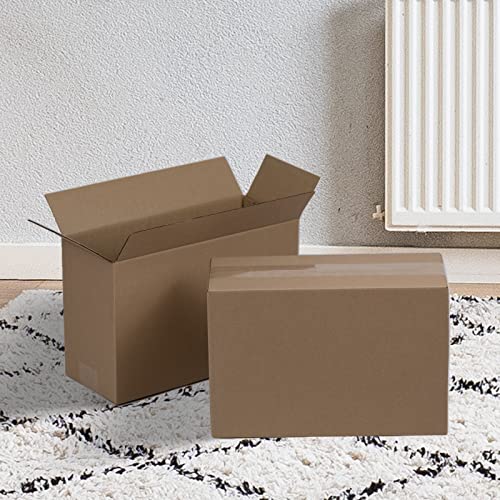 12x8x5 Inch Brown Corrugated Shipping Boxes - 25 Pack, Small Business Packaging