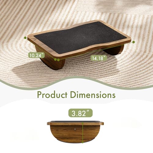 Walnut Ergonomic Under-Desk Foot Rest - Single Layer, Atoping