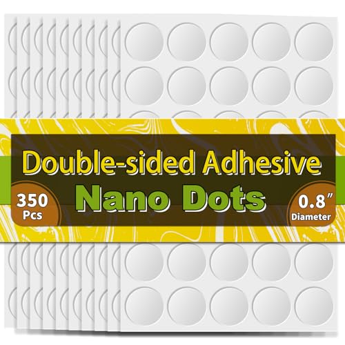 Piteno 350Pcs 0.8 Inch Clear Removable Double Sided Adhesive Dots for Posters & Crafts