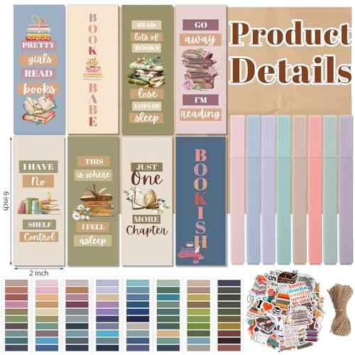 24 Set Blind Date with a Book Gift Box Supplies Kits Excluding Books Book Club Gifts Bulk for Women Book Lovers Bookish Gifts Librarian Readers Gifts for Teachers Friends Men (Brown)