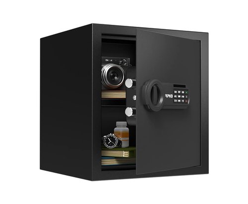 RPNB Deluxe Safe and Lock Box,Digital Keypad Safe Box,Steel Alloy Small Safes, Keypad Lock,Perfect for Home Office Hotel Business Jewelry Cash Use Storage,1.2 Cubic Feet