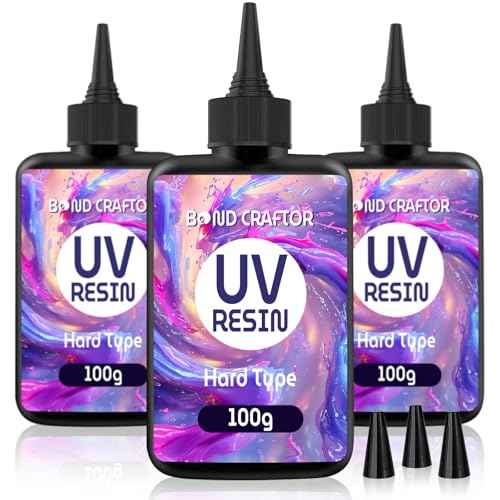 UV Resin 300g, Fast Curing Clear Epoxy Resin Hard Type for Jewelry Making, Craft, DIY