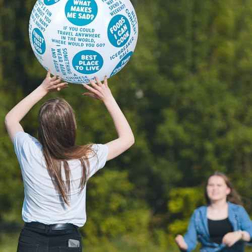 3 Pcs Coping Skills Balls 24 Inch Social Conversation Skill Development Breaking The Ice Anger Management Ball for Adult Fun Group Therapy Tool Games Activity