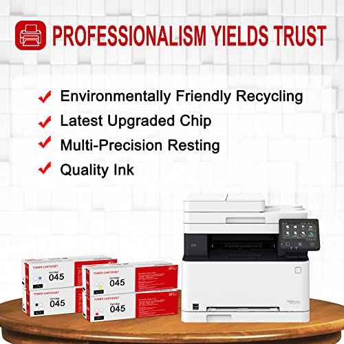 1 Pack 045 1241C001 Cyan Toner Cartridge: Compatible CRG045 Replacement for Canon Color imageCLASS MF631Cn MF632Cdw MF633Cdw MF634Cdw LBP613Cdw LBP610C Series i-SENSYS LBP613Cdw MF635Cx Printer