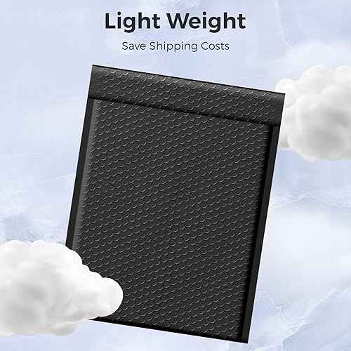 Metronic Bubble Mailer 10x13" Black 25Pack Waterproof Padded Envelopes Self Seal Large Bubble Mailers Cushioning Bubble Envelopes for Shipping,Books,Jewelry Makeup Supplies