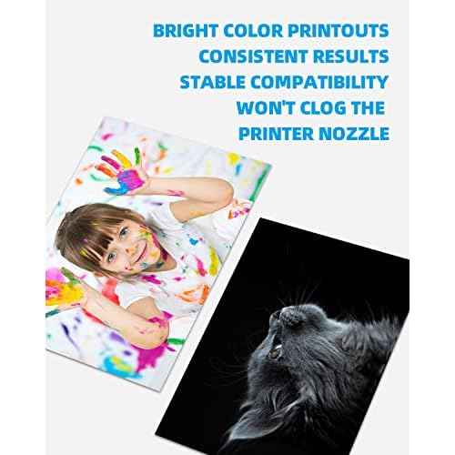 Compatible Ink Replacement for T552 552 (Black, Photo Black, Cyan, Magenta, Yellow, Gray, 6-Pack) Work for ET 8550 ET8500 Printer