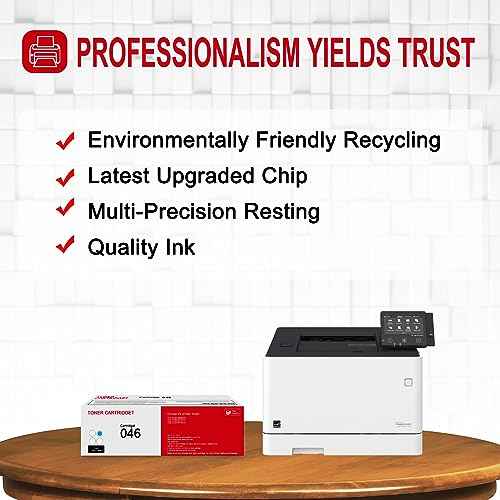 1 Pack 046 1249C001AA Cyan Toner Cartridge: Compatible CRG 046 1249C001AA Replacement for Canon Color Image Class LBP654Cdw MF735Cdw MF731Cdw MF733Cdw Printer