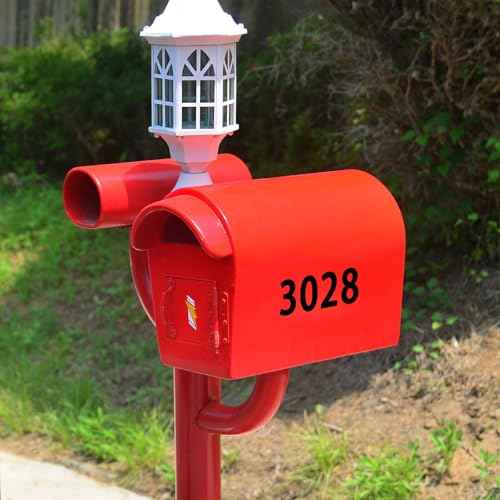 1200 PCS Number Stickers, 1" Waterproof Mailbox Number Label, Consecutive Numbers 0-9, Self-Adhesive and Residue-Free, Ideal for Mailboxes, Storage Boxes, Organizers, Cabinets and More