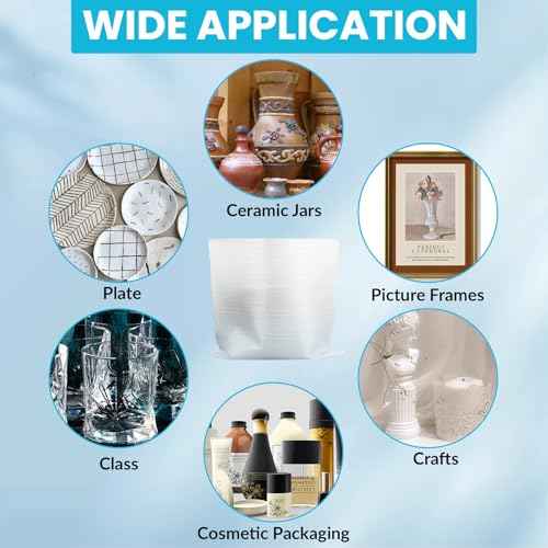 AOBOPLE 100 Pack Foam Pouches,4 Size(16" x 24",16" x 20",14" x 16",14" x 12")Large Moving Supplies for Packing Artwork Picture Frame,Packaging Supplies Protect Photo Frame,Canvas Artwork,Large Dishes