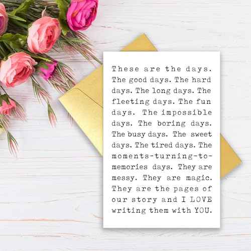 Romantic Anniversary Card&Gift for Husband Wife Couple Partner Spouse, Love You Card for Boyfriend Girlfriend, I Love you Card for Fiance Fiancee Him Her
