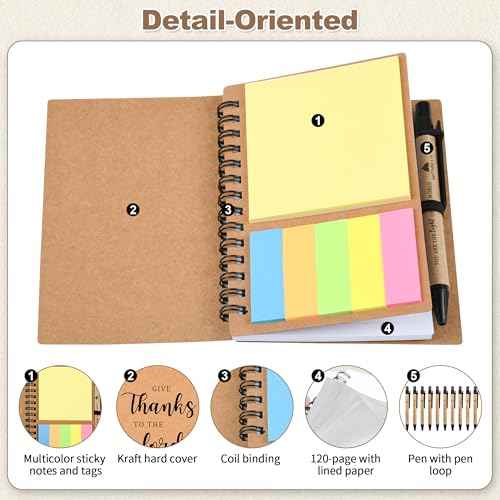 60 Pcs / 30 Sets Prayer Journal for Woman, Christian Gifts Small Notebooks Bulk with Pen for Teens, Blank Lined Bible Journal for Sunday School Class and Church Visitor